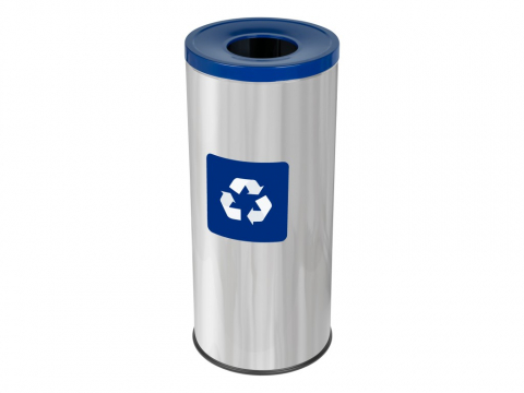 Cutii depozitare și organizatoare - Coș inox colectare selectivă Eko Prestige 45 L