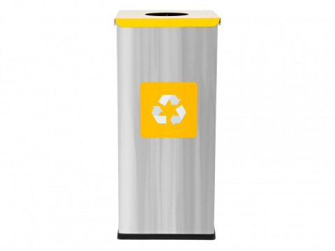 Coș inox colectare selectivă Eko Square Prestige 60 L [1]