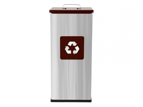 Coș inox colectare selectivă Eko Square Prestige 60 L [1]