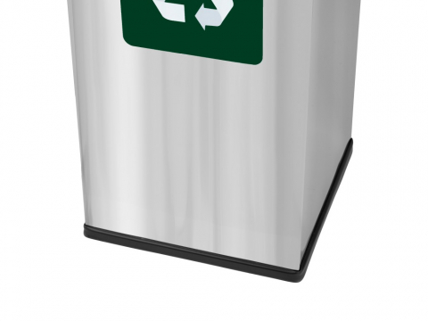 Coș inox colectare selectivă Eko Square Prestige 60 L [3]