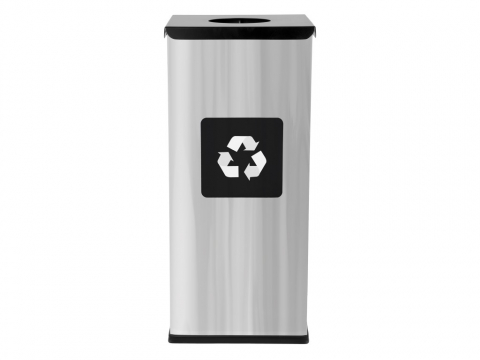 Coș inox colectare selectivă Eko Square Prestige 60 L [1]