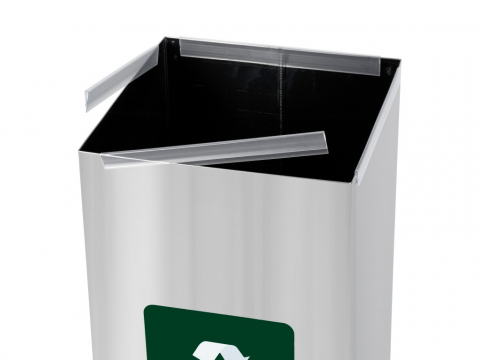 Coș inox colectare selectivă Eko Square Prestige 60 L [4]