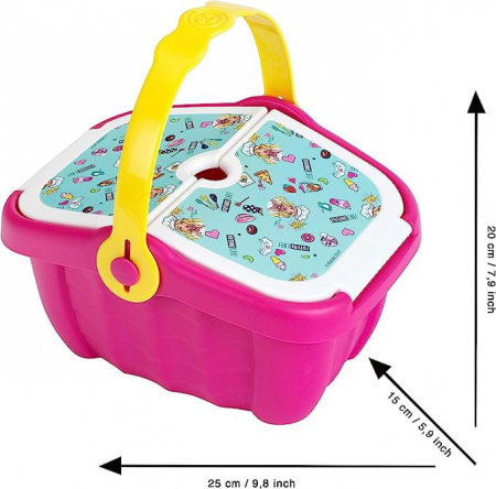 Cos picnic Barbie cu accesorii, Jucarie [4]