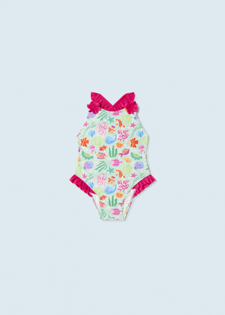 Costum de baie fete, din material elastic, Animale Marine, Aqua [1]