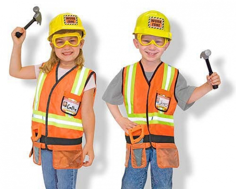 Jucării și Jocuri pentru copii - Costum de carnaval jocuri de rol Constructor Melissa and Doug