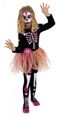 Jucării și Jocuri pentru copii - Costum de carnaval - Schelet fetita, Halloween