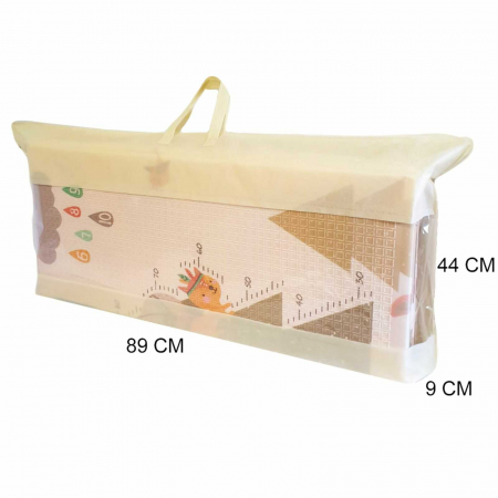 Covoras de joaca bebe, termoizolant, pliabil, cu 2 fete, Padure [6]