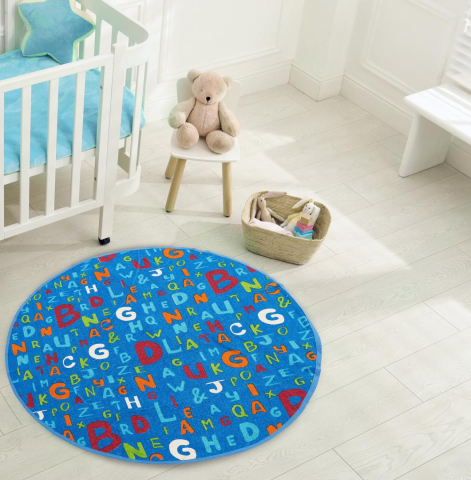 Textile & Covoare - Covor heinner copii printat alfabet 110 cm