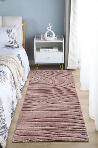 Covor, model in relief,wave, 80x150 brown [2]