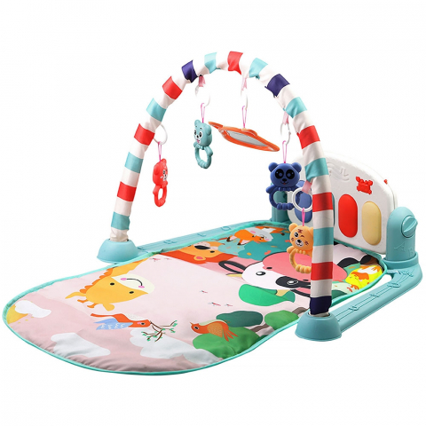 Jucării și Jocuri pentru copii - Covoras de joaca muzical Chipolino Happy animals