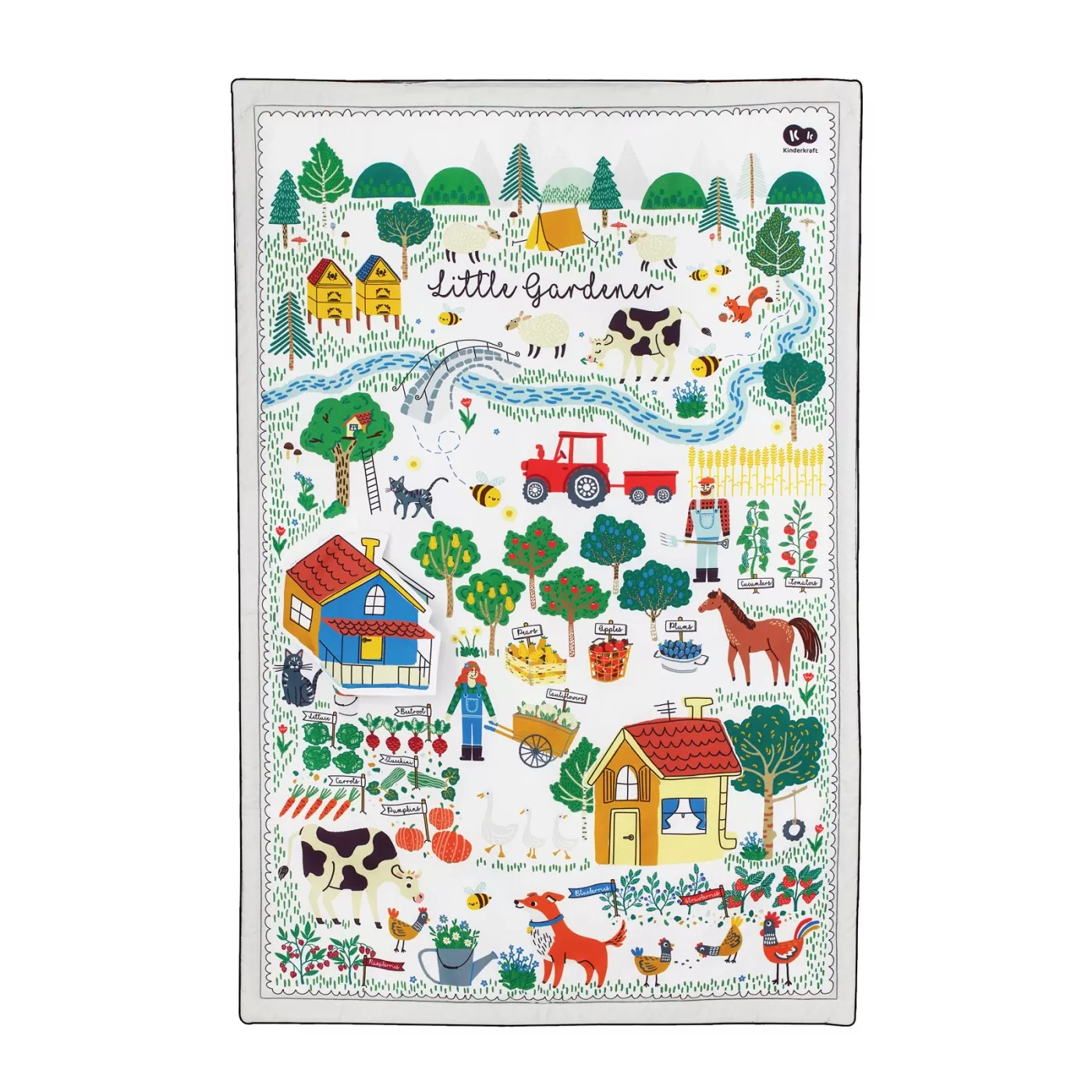 Covoras educational kinderkraft little gardener, varsta de la 0 luni la 3 ani [4]
