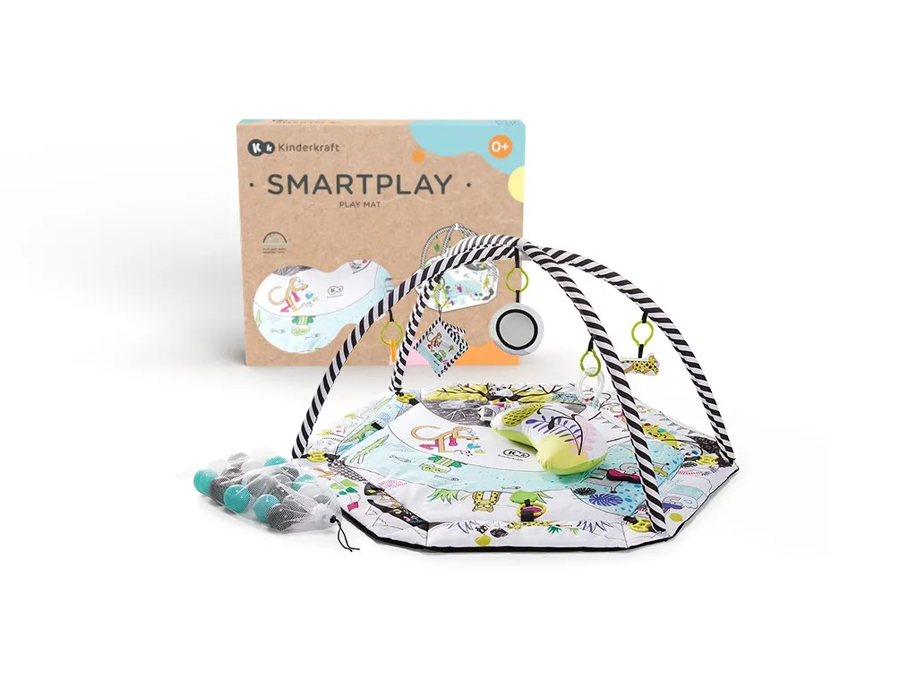 Jucării și Jocuri pentru copii - Covoras educational kinderkraft smartplay, varsta de la 0 luni la 2 ani