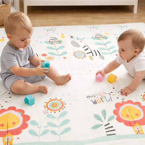 Covoras Pliabil Educativ XPE pentru Copii cu Model Animale 180x200 cm [4]