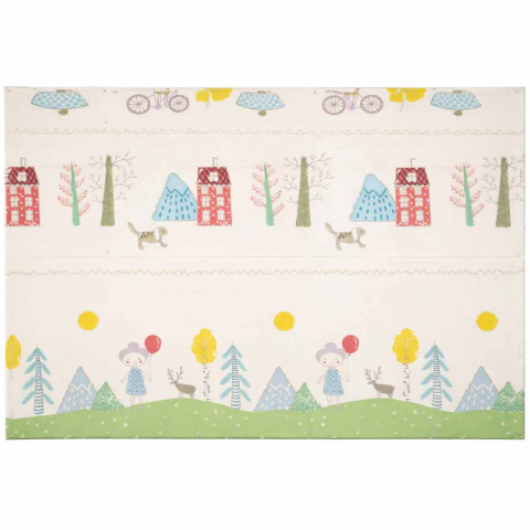 Covoras Pliabil Educativ XPE pentru Copii cu Model Ursuleti si Copaci 150x200 cm [1]