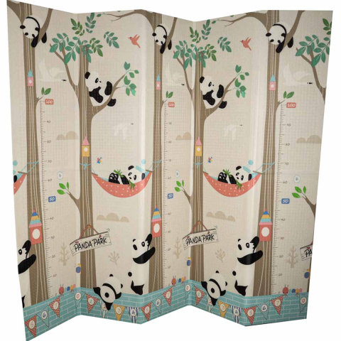 Covoras Pliabil Educativ XPE pentru Copii, Panda Street, 180x200 cm [3]