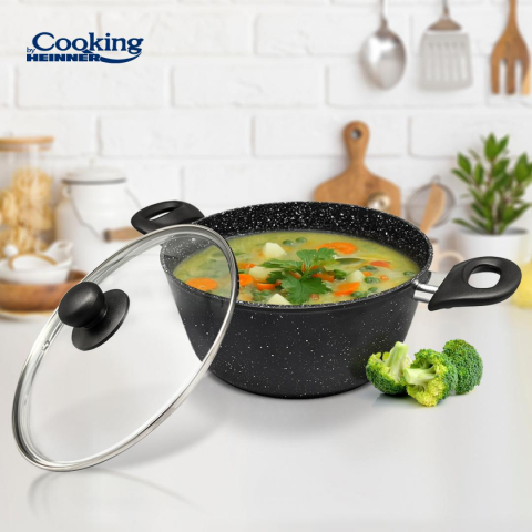 Cratita aluminiu forjat 22x9cm,2.8l onix, cooking by heinner [6]