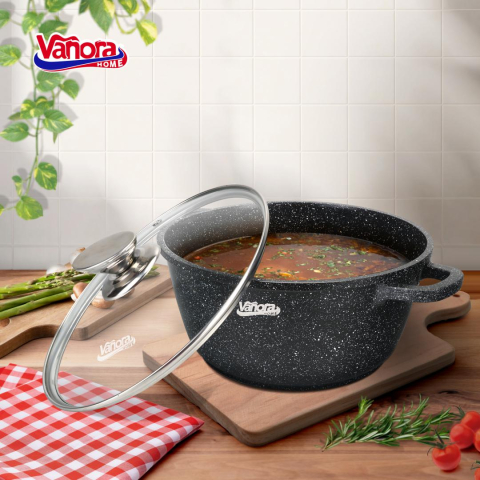 Cratita aluminiu turnat 20x8.5cm, 2.6 l, classic, vanora home [2]