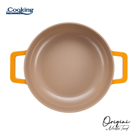 Cratita aluminiu turnat + capac 26x8 cm, 3.4l, nicolai tand, origini, cooking by heinner [4]