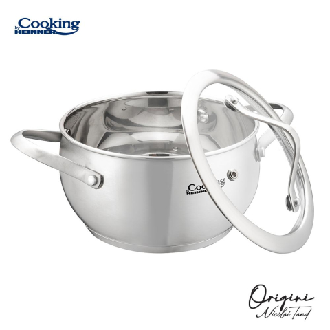 Cratita inox+capac 16x9 cm, 1.8l, nicolai tand, origini, cooking by heinner [2]