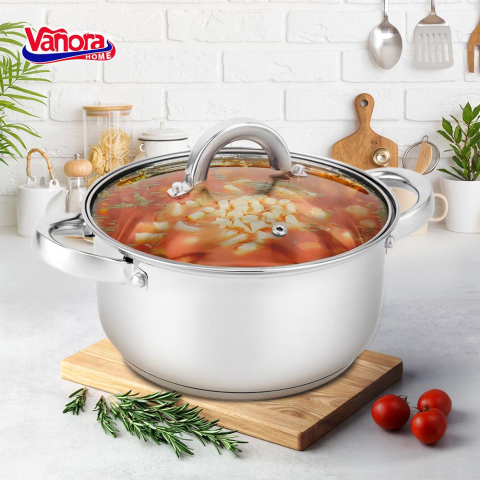 Cratita inox+capac 22x10.5cm,3.9l, irene, vanora home [2]