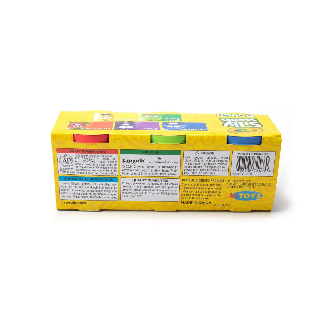 Crayola silly scent set 3 borcanase cu plastilina parfumata 142g, copii varsta 2 ani pana la 7 ani [2]