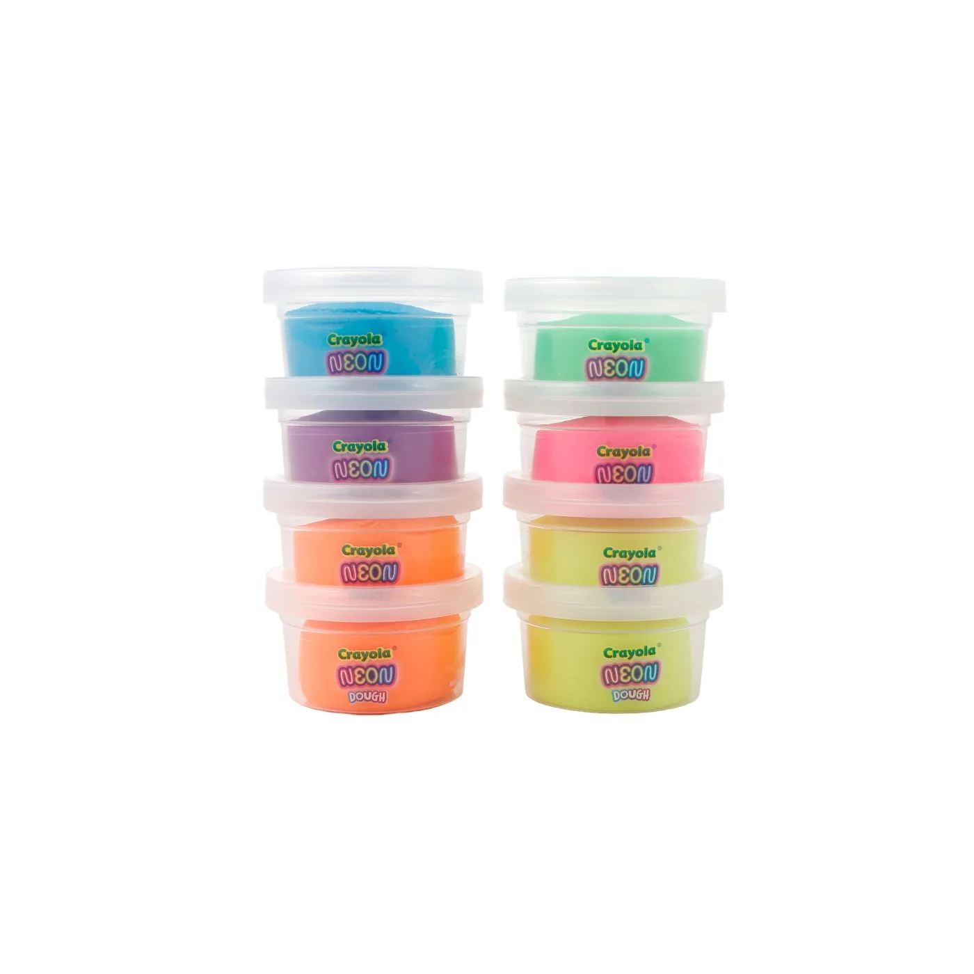 Crayola silly scents neon set 8 borcanase plastelina parfumata, copii varsta 2 ani pana la 10 ani [1]