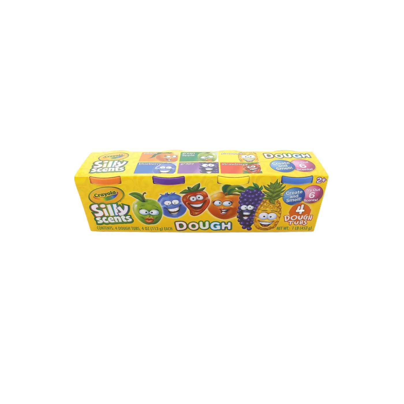 Art & Craft si Artizanat - Crayola silly scents set 4 borcanase cu plastilina parfumata, copii varsta 2 ani pana la 7 ani