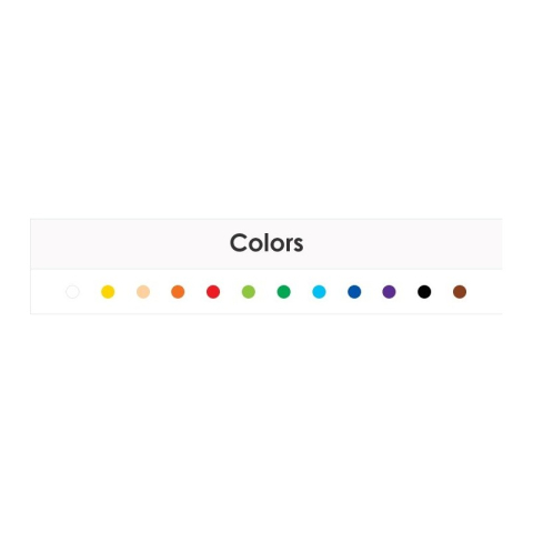 Creioane cerate Amos CRX5PC12, 12 culori, cutie PVC [1]