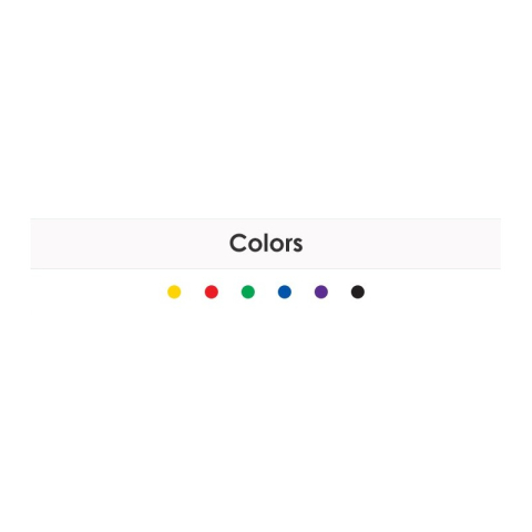 Creioane cerate Amos CRX5PC6, 6 culori, cutie PVC [1]