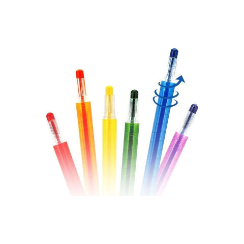 Creioane cerate Amos Twister RC12PST, 12 culori, blister PVC [1]