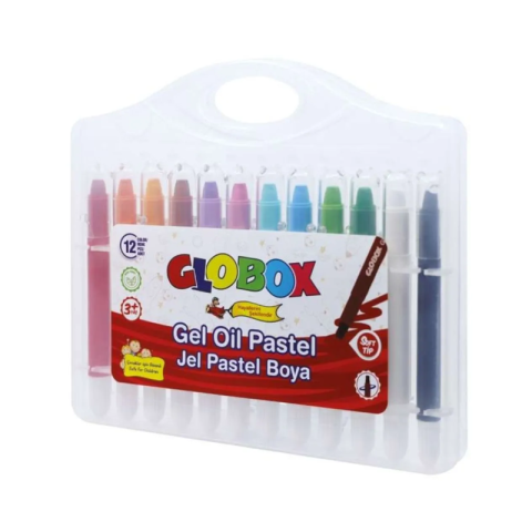 Îmbrăcăminte și accesorii - Creioane cerate Oil Pastel 12culori in gentuta Globox