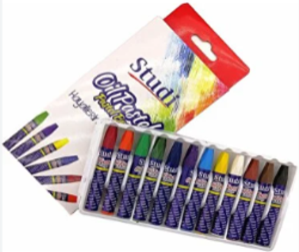 Rechizite Școlare - Creioane cerate Oil Pastel Studi 12 culori
