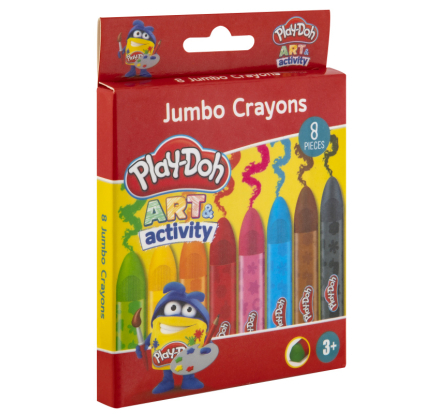 Rechizite Școlare - Creioane cerate8 culori Play Doh  Grafix