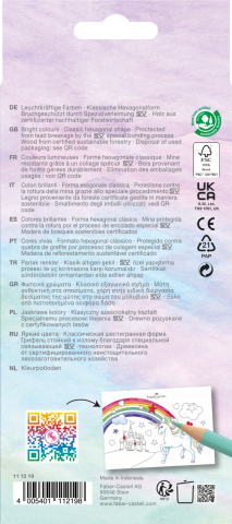 Creioane colorate 10+3 culori unicorni faber-castell [2]