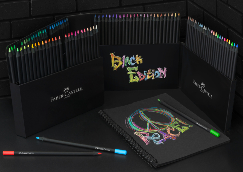 Creioane colorate 100 culori black edition faber-castell [2]