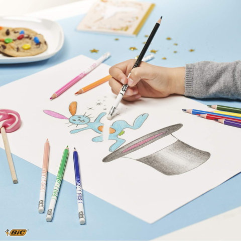 Creioane colorate 12 culori evolution illusion bic [4]