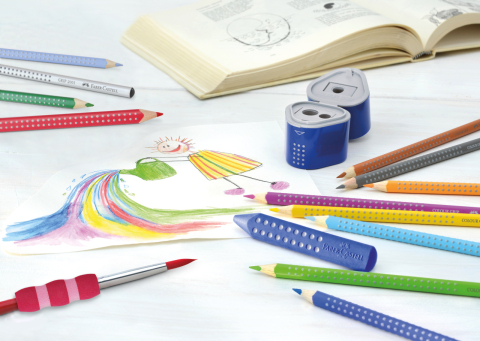 Creioane colorate 12 culori grip 2001 faber-castell [2]