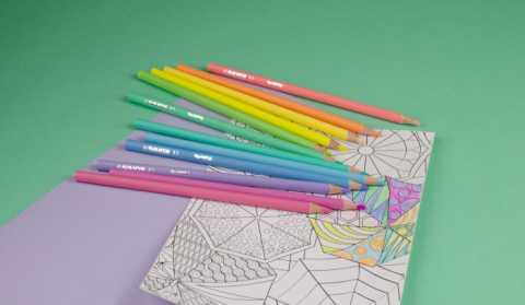 Creioane colorate 12 culori pastel kores [2]