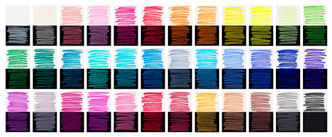 Creioane colorate 36 culori black edition faber-castell [3]