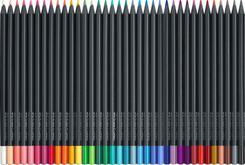 Creioane colorate 36 culori black edition faber-castell [2]