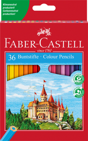 Rechizite Școlare - Creioane colorate 36 culori faber-castell