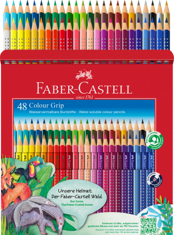 Creioane colorate 48 culori grip faber-castell [1]