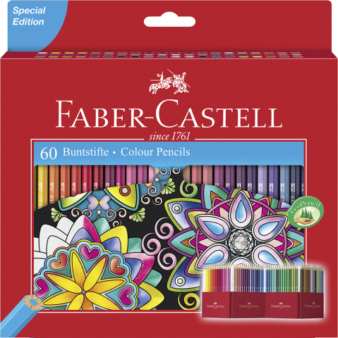 Rechizite Școlare - Creioane colorate 60 culori editie speciala faber-castell