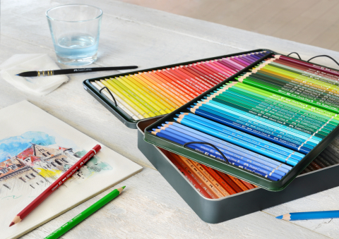 Creioane colorate acuarela 120 buc  a. durer faber-castell [4]