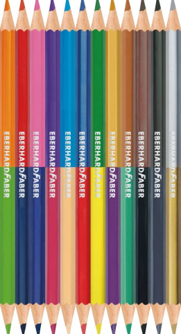 Creioane colorate bicolore 12*2 eberhard faber [2]