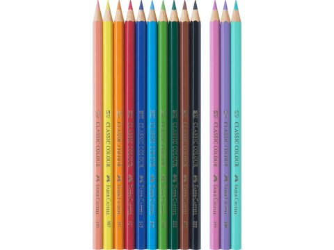 Creioane colorate hexagonale unicorni Faber-Castell 10 + 3 culori /set [1]