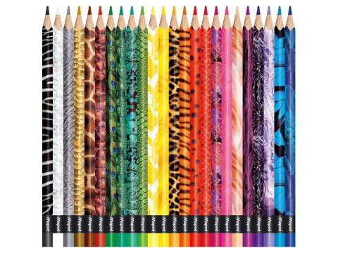 Creioane colorate Maped Color'Peps Animals 24 culori/set FSC [1]