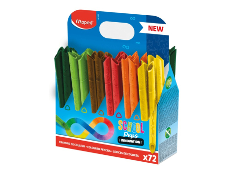 Creioane colorate si cerate - Creioane colorate Maped Color'Peps Infinity 72 culori/set