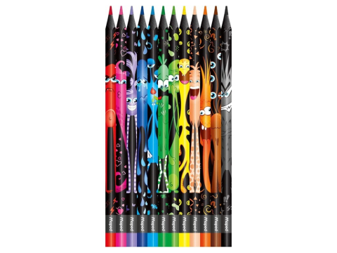 Creioane colorate Maped Color'Peps Monsters 12 culori [1]