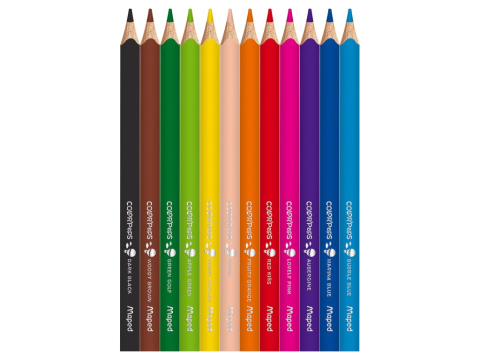 Creioane colorate Maped Color'Peps My First Jumbo 12 culori/set FSC [1]